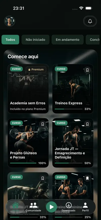Saúde & Fitness: exemplo de catálogo com identidade própria